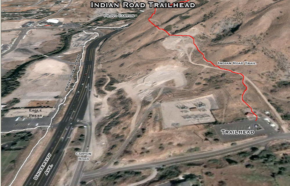 Run the Indian Road Trailhead Provo, Utah